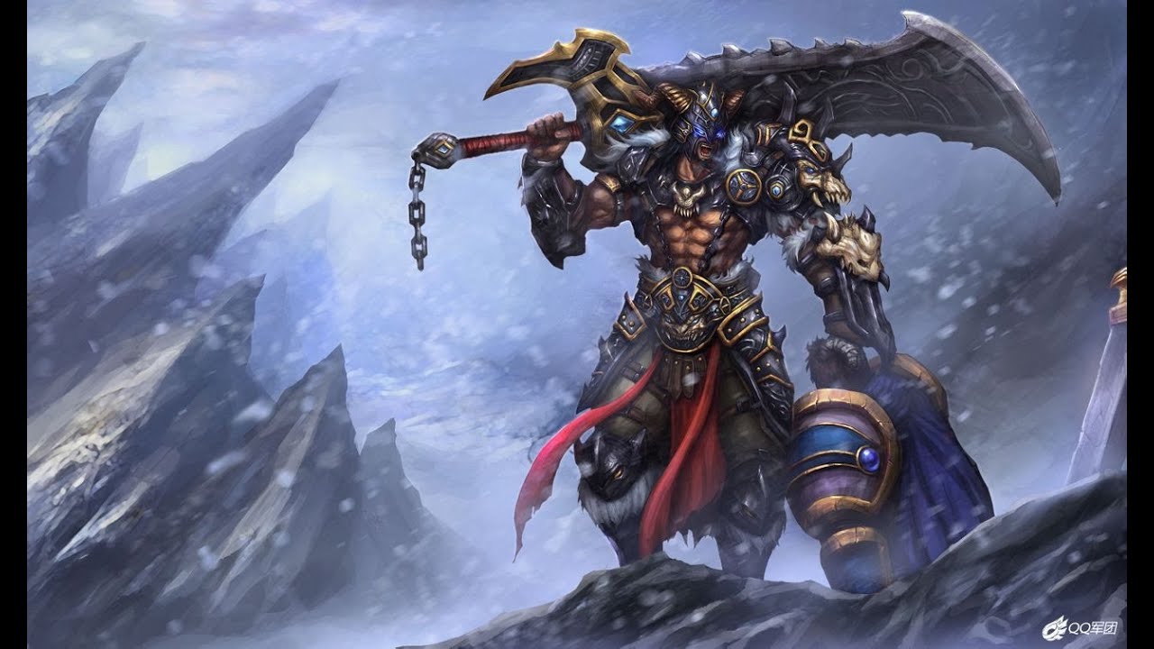 tryndamere wallpaper,action adventure game,cg artwork,fictional character,pc game,mythology