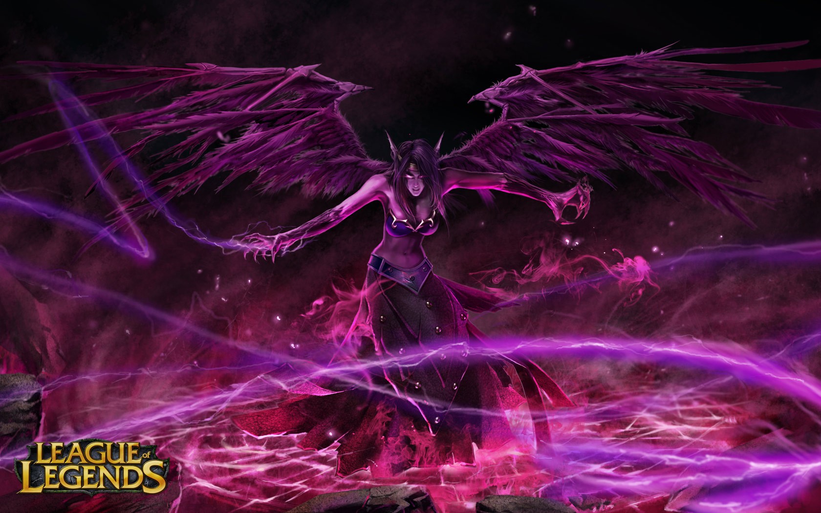 morgana wallpaper,purple,violet,demon,cg artwork,fictional character