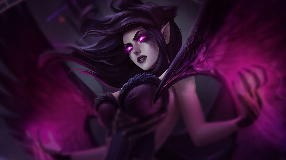 fondo de pantalla de morgana,púrpura,violeta,rojo,cg artwork,personaje de ficción