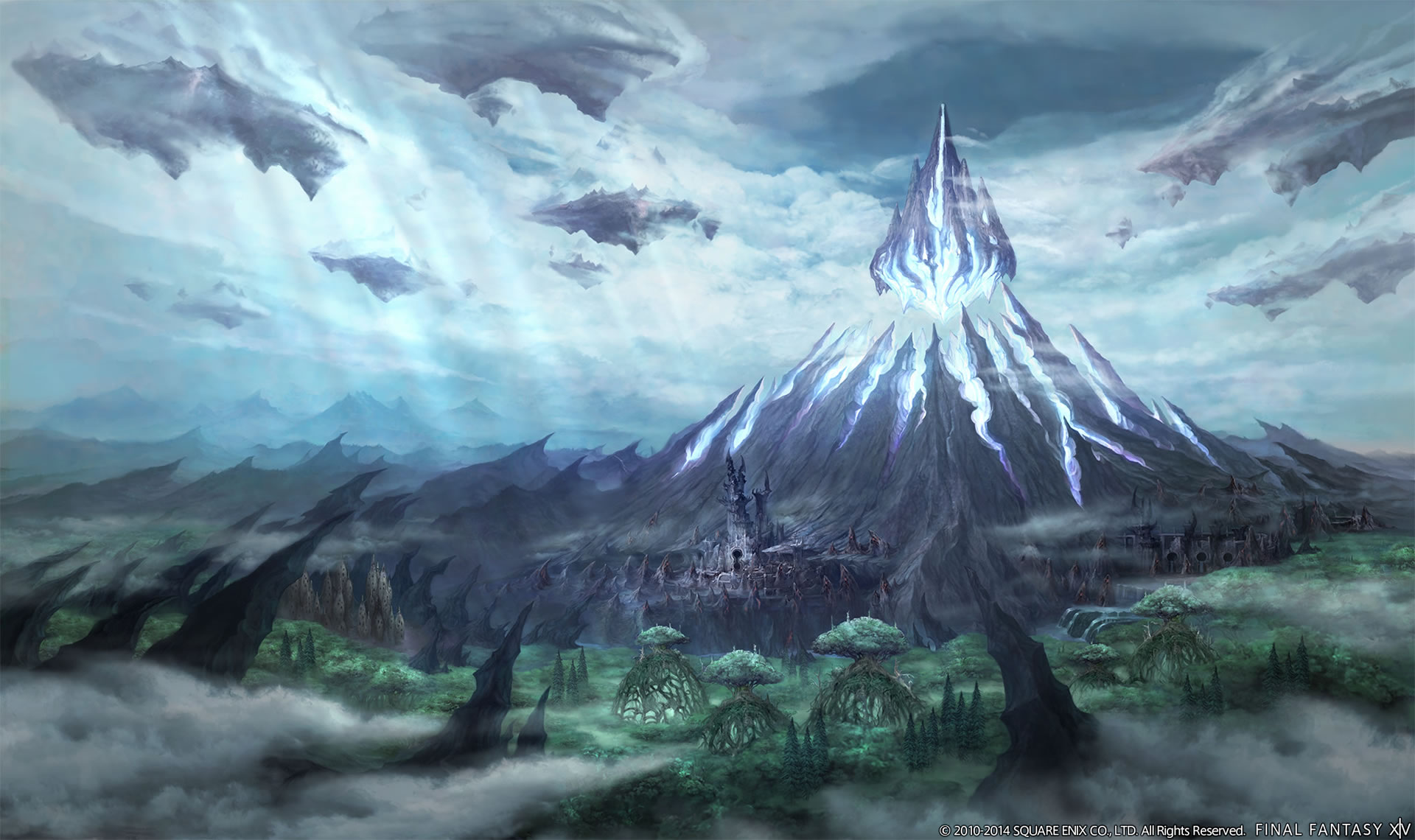 fondo de pantalla ffxii,naturaleza,cg artwork,cielo,paisaje natural,pintura