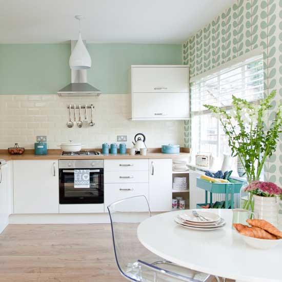 kitchen diner wallpaper,room,white,furniture,property,kitchen