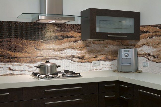 unusual kitchen wallpaper,countertop,property,room,tile,cabinetry