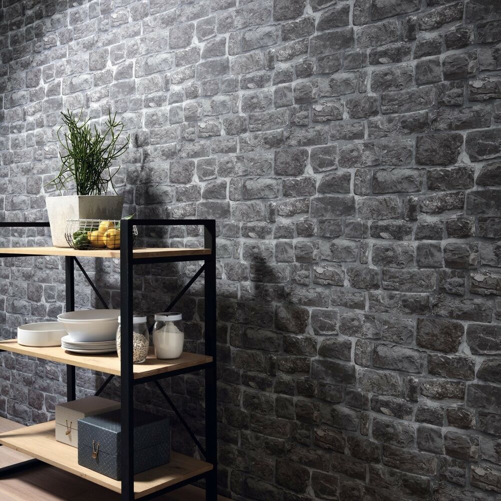 vinyl brick wallpaper,tile,wall,brick,shelf,property (558273