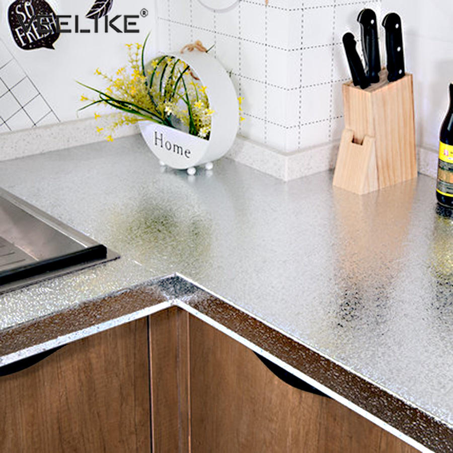 Aluminum Foil Countertop WallpaperUse