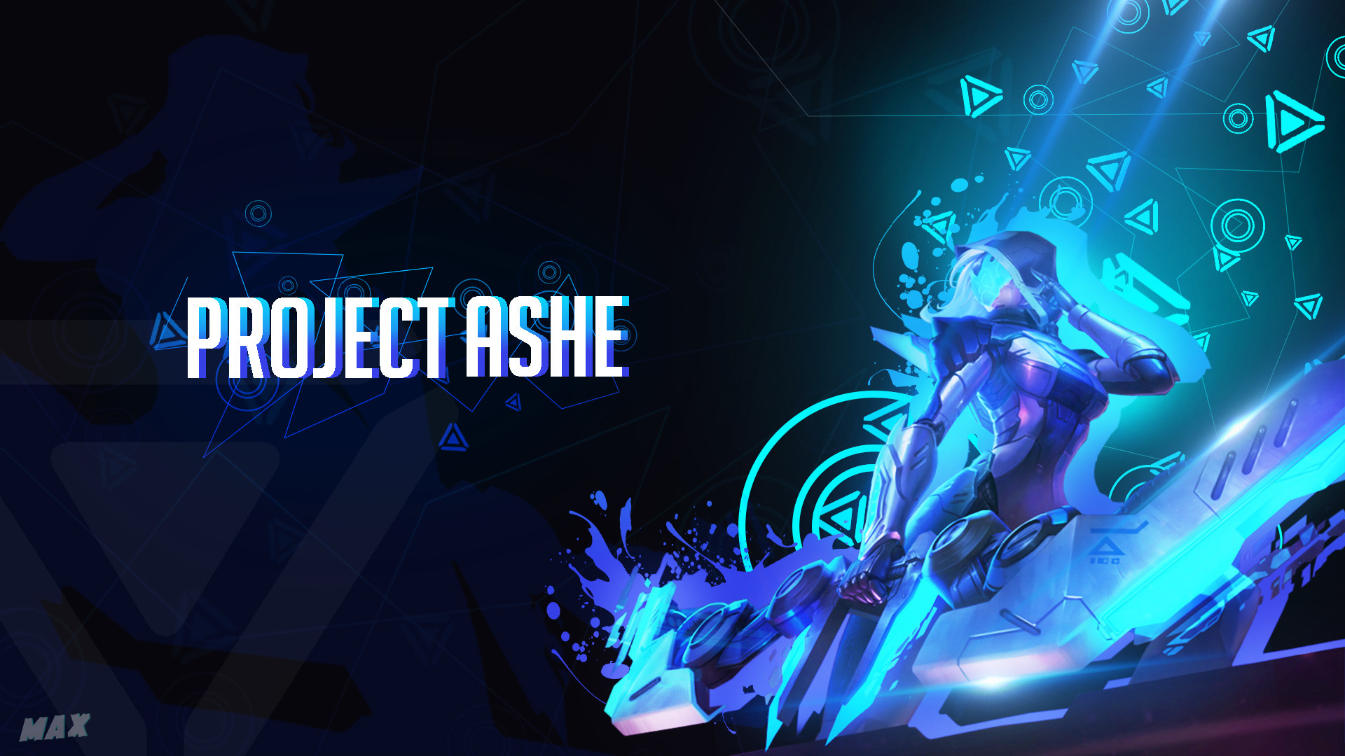 project ashe wallpaper,light,graphic design,font,electric blue,performance