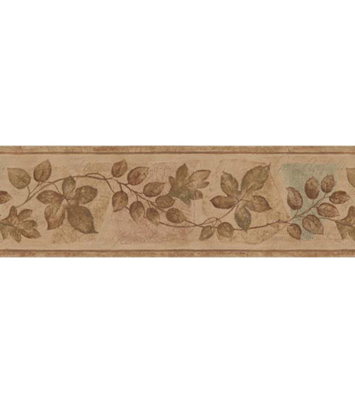 leaf wallpaper border,beige,brown,rectangle,floor,flooring