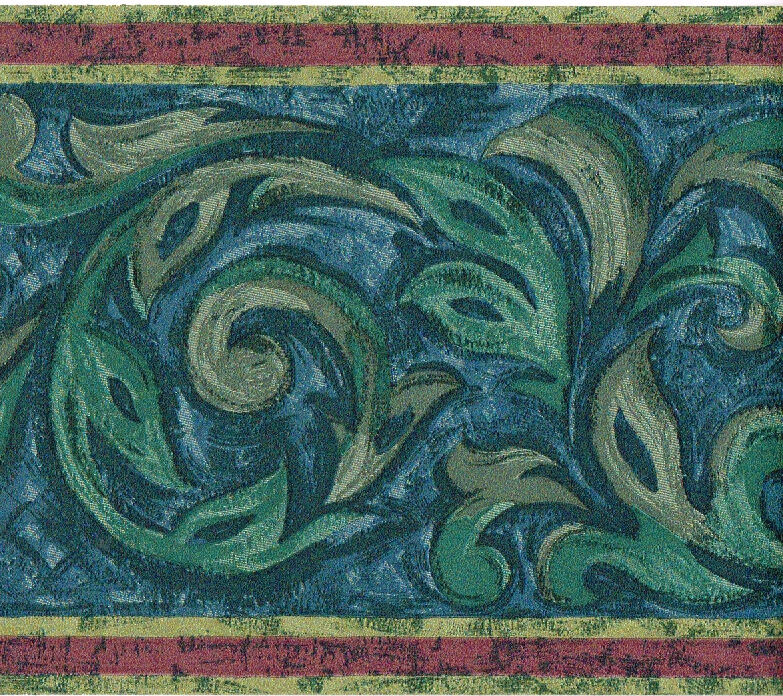 bordure de papier peint feuille,art,sarcelle,modèle,textile,arts visuels