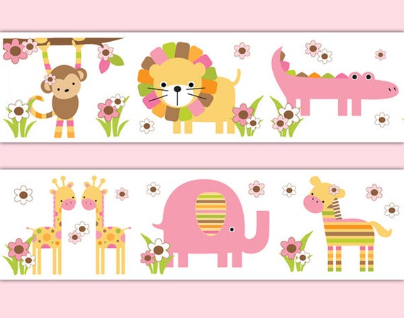 animal border wallpaper,pink,clip art,graphics,sticker,wall sticker