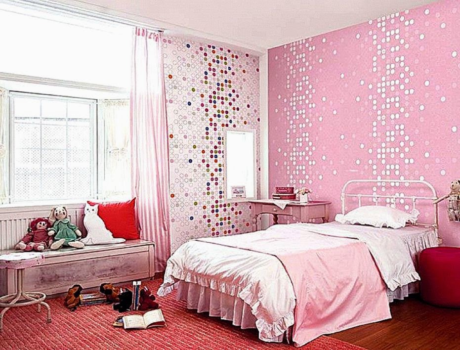 cool bedroom wallpaper,bedroom,bed,pink,room,furniture