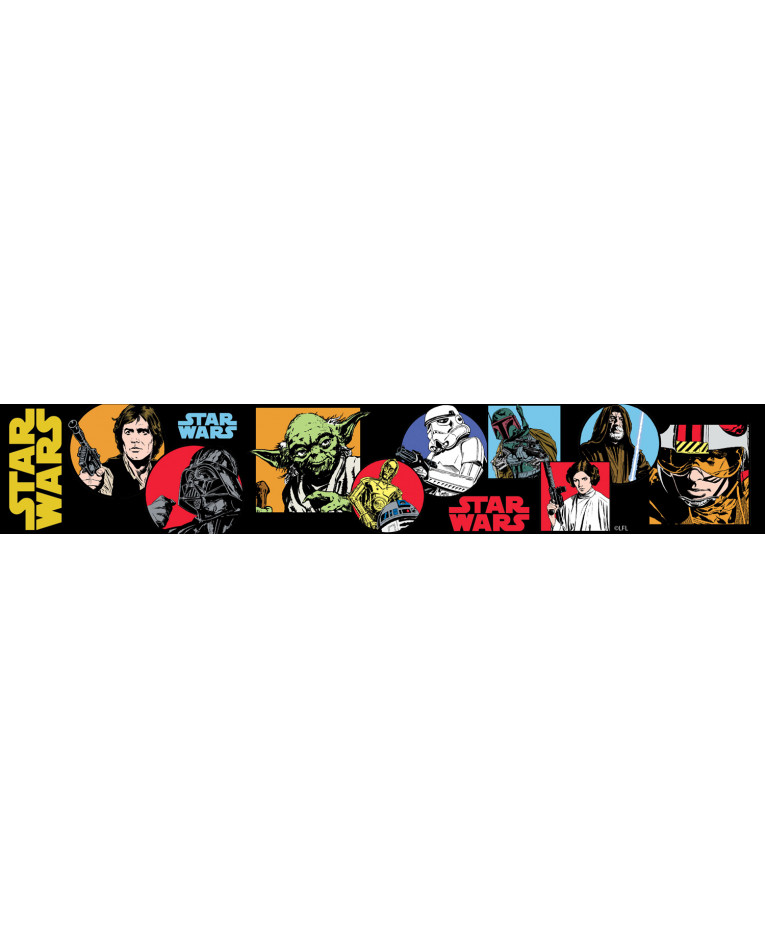 star wars wallpaper border,skateboard,bumper sticker,fictional character,sports equipment