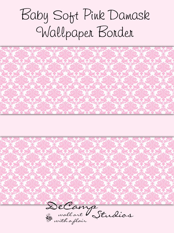damask wallpaper border,pink,text,line,pattern,font
