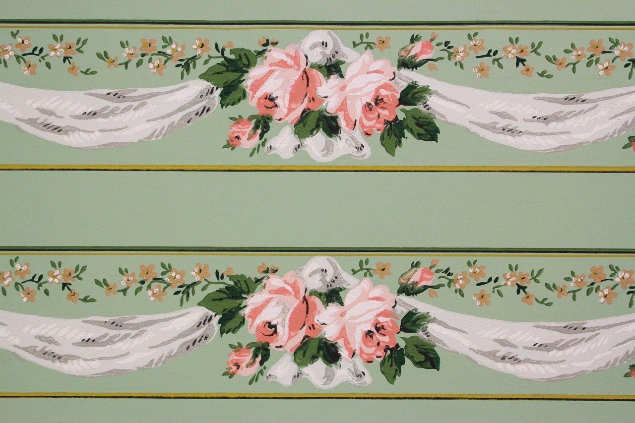 borde de papel tapiz vintage,rosado,textil,flor,planta,habitación