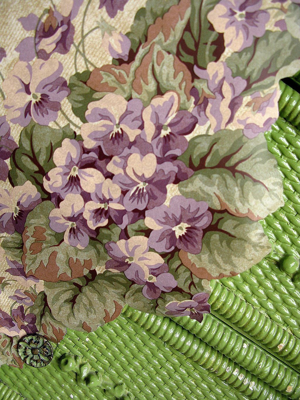 bordure de papier peint vintage,lilas,fleur,violet,violet,plante