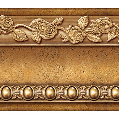 brown wallpaper border,carving,bronze,brass,metal,molding