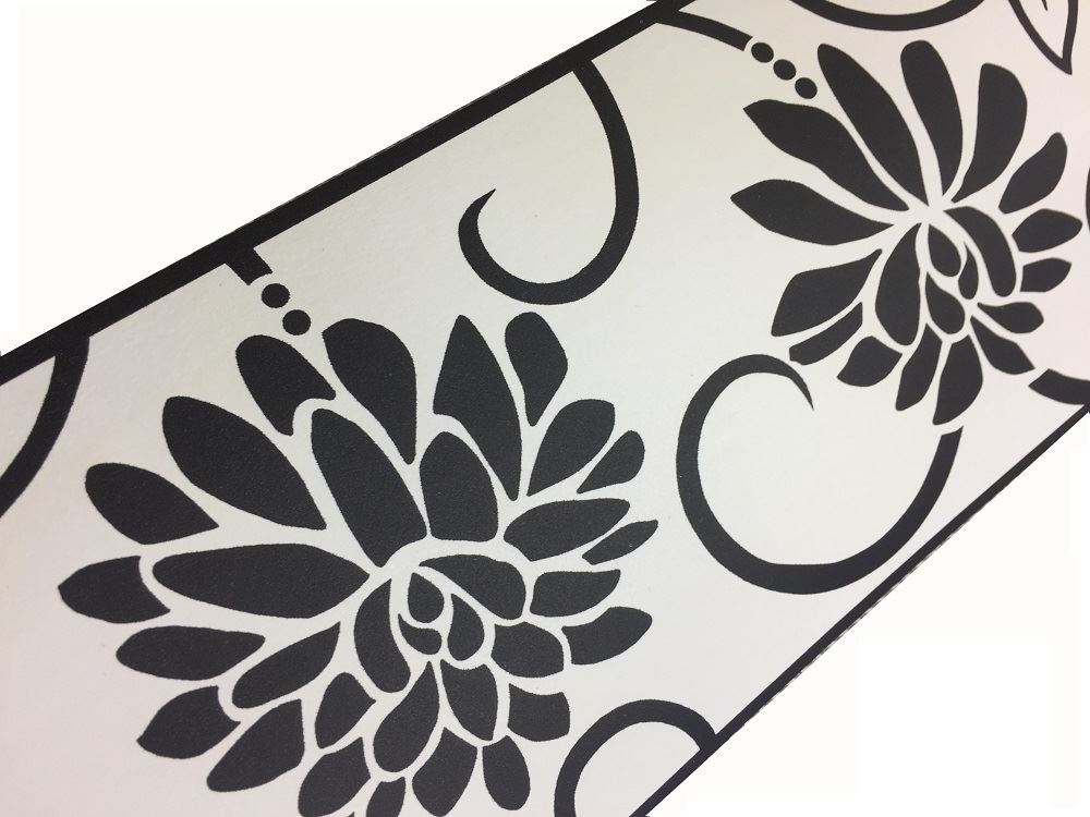 black and white wallpaper border,black and white,leaf,pattern,design,plant