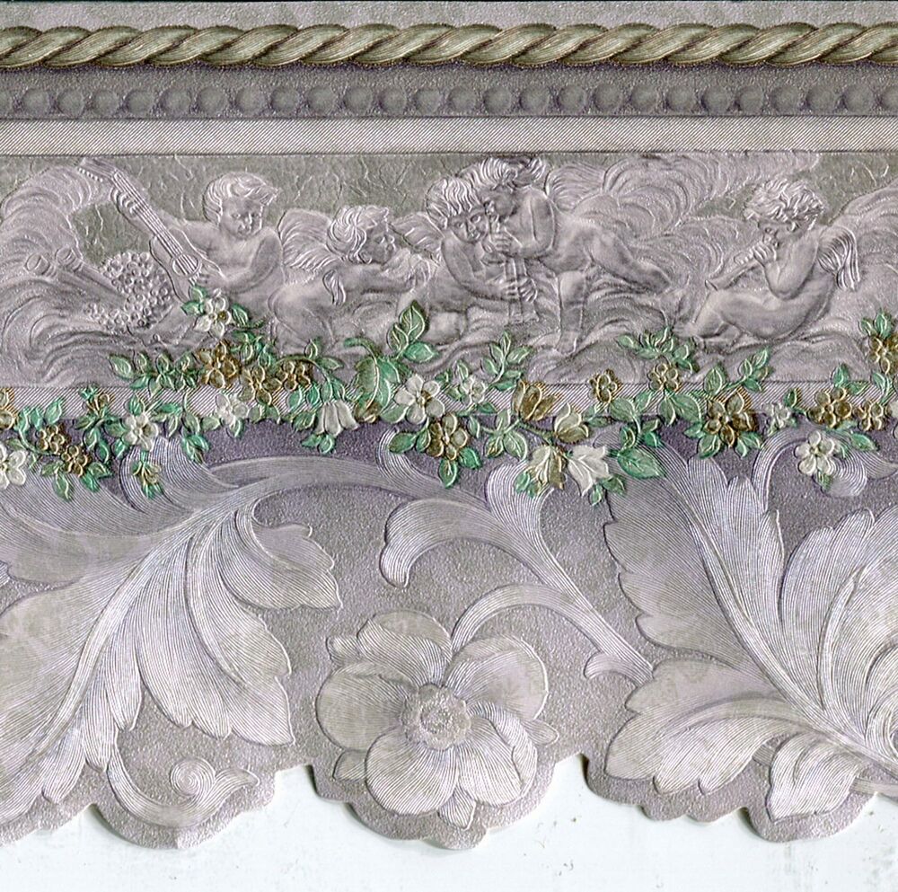 gray wallpaper border,relief,textile,lace,flower,plant