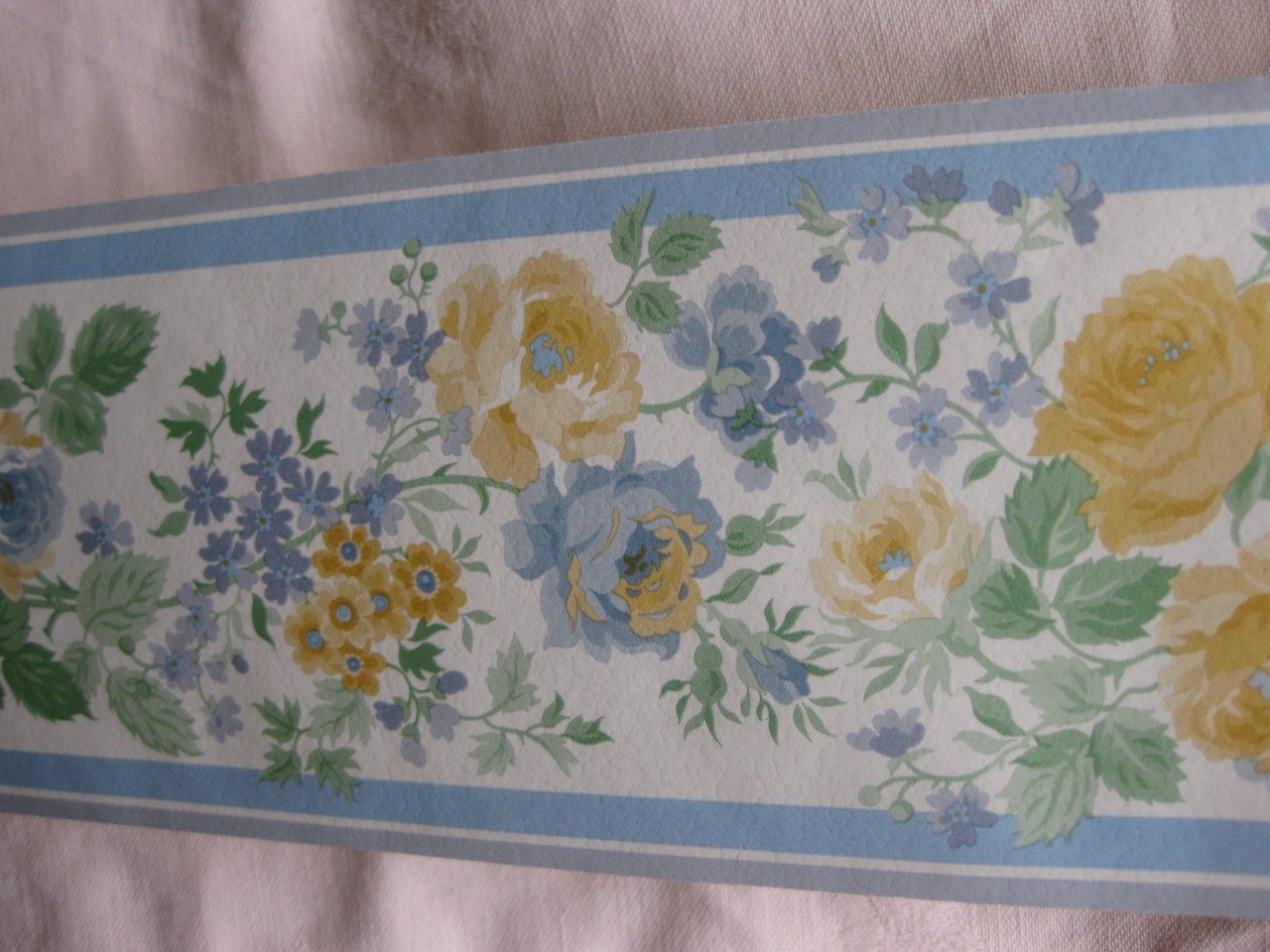 narrow wallpaper borders,yellow,flower,textile,plant,floral design