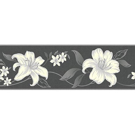 silver wallpaper border,flower,rectangle,plant,chrysanths,pattern