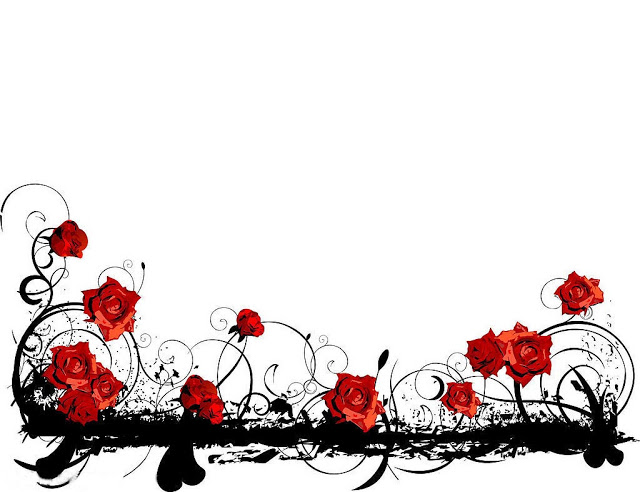 borde de papel tapiz rojo,rojo,diseño floral,clipart,ilustración,planta
