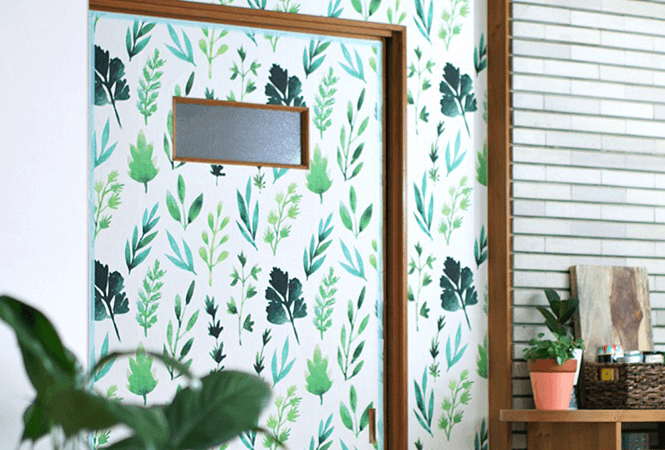 이동식 벽지 줄무늬,초록,방,벽,잎,벽지