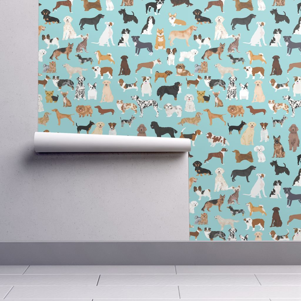 removable wallpaper nursery,turquoise,teal,aqua,pattern,wall