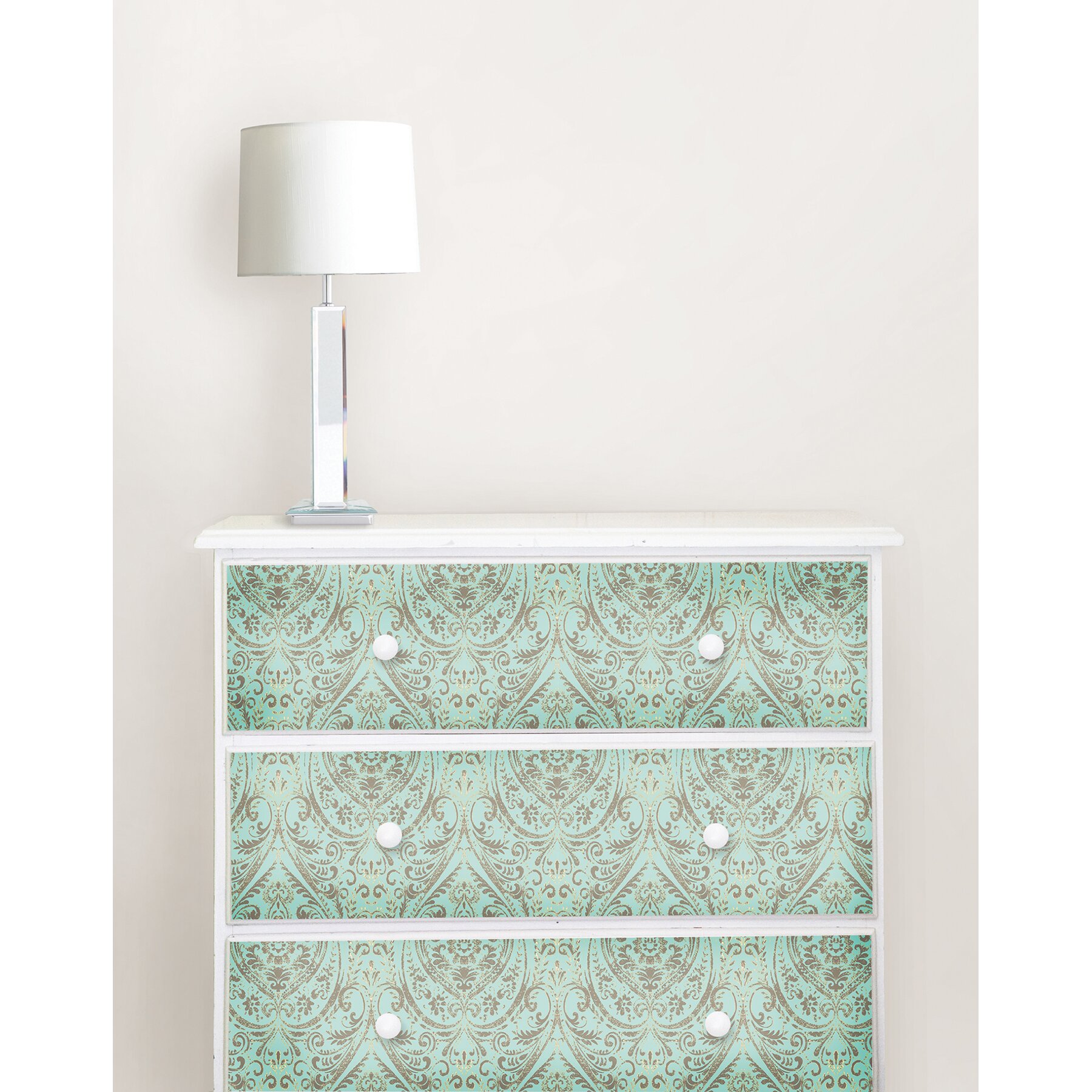 damask peel and stick wallpaper,white,turquoise,chest of drawers,drawer,furniture