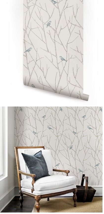 teal peel and stick wallpaper,wall,furniture,leaf,branch,room