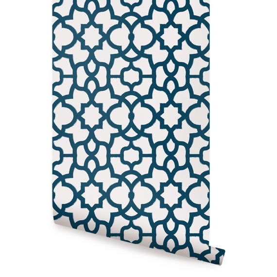 navy peel and stick wallpaper,turquoise,teal,aqua,pattern,textile