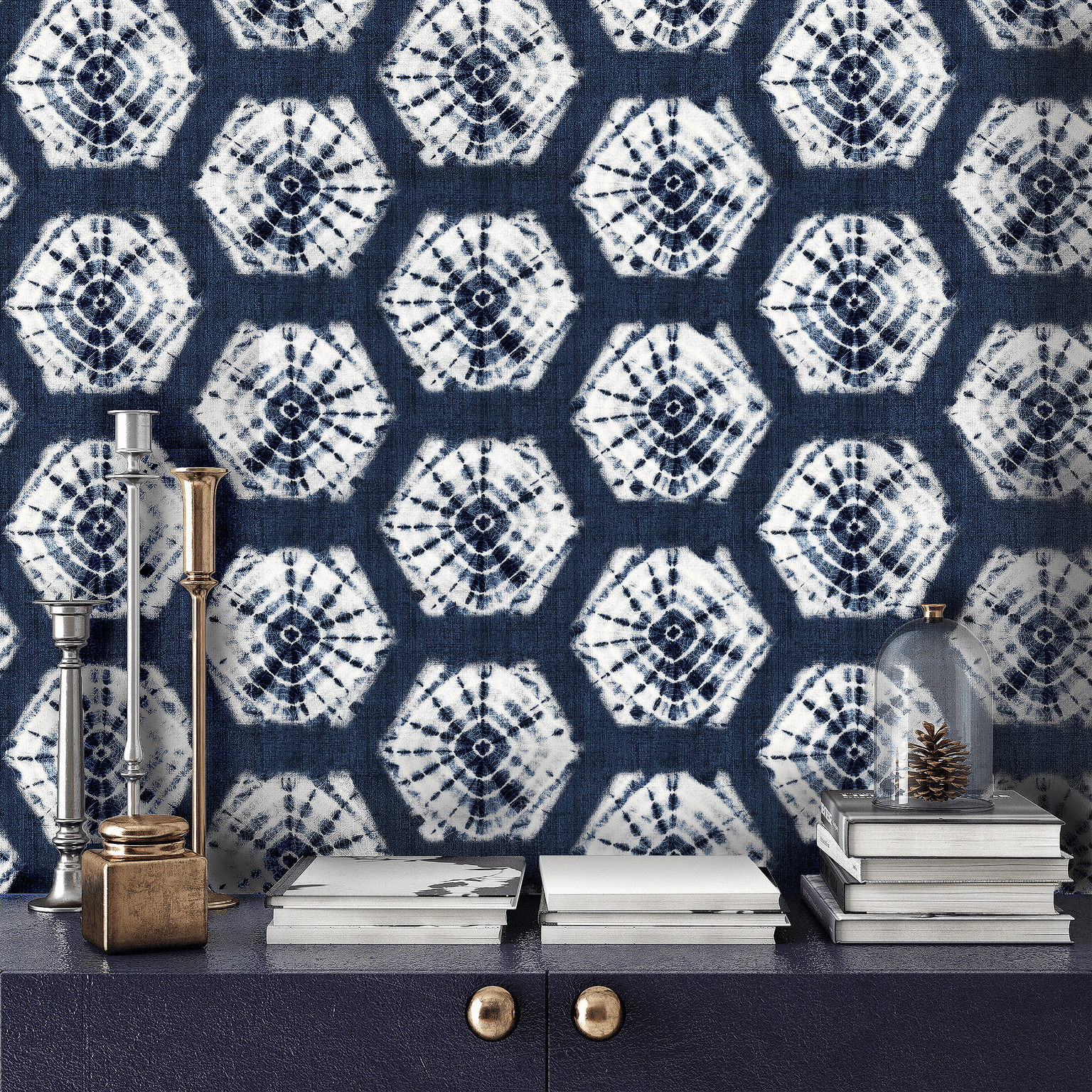 Navy Peel And Stick Wallpaper WallpaperUse