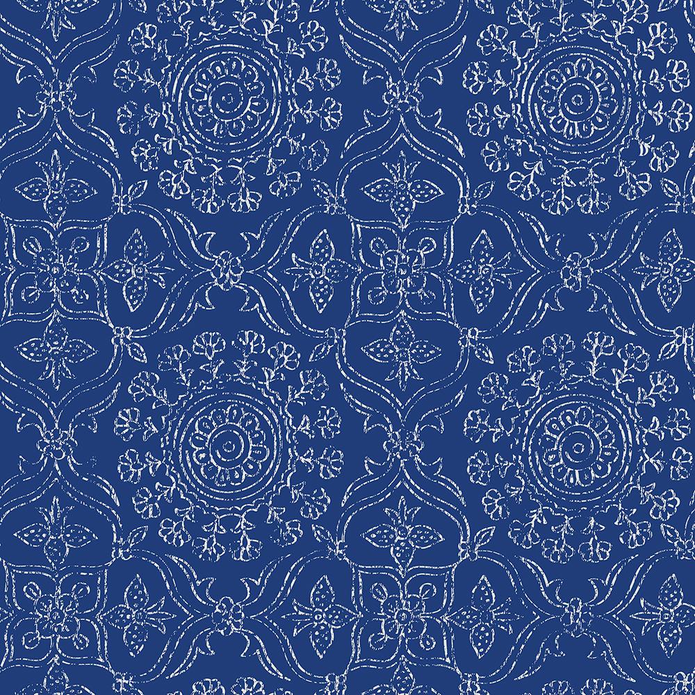 peel and stick wallpaper for kitchen,blue,pattern,cobalt blue,electric blue,design