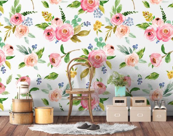 floral temporary wallpaper,wallpaper,flower,pink,plant,room