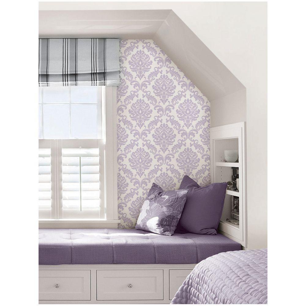 papier peint à peler et coller violet,violet,meubles,violet,chambre,mur