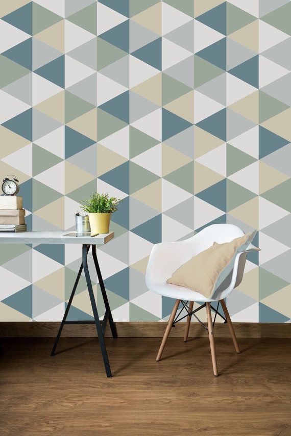 geometric removable wallpaper,wall,green,wallpaper,tile,floor