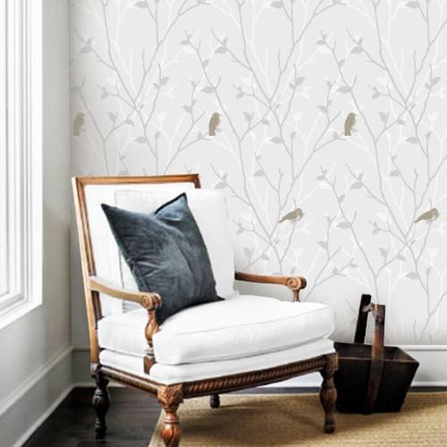 grey removable wallpaper,furniture,white,wallpaper,wall,room (563309