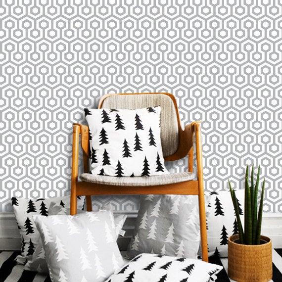 grey removable wallpaper,white,room,wall,black and white,interior design (563325) WallpaperUse