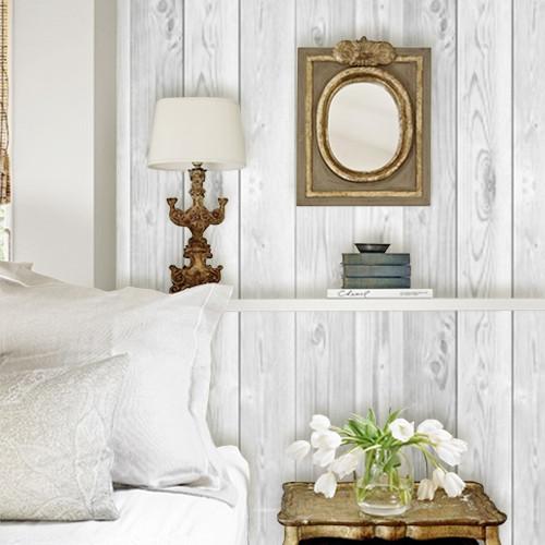 Vintage White Wood Removable Wallpaper Living Room Ideas Nesting