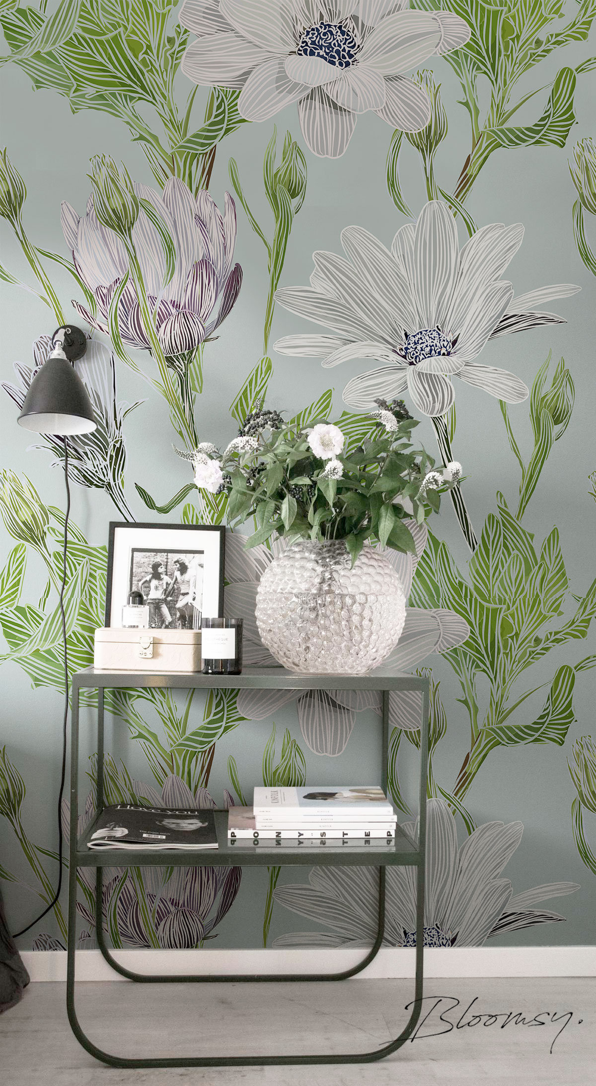 modern removable wallpaper,flowerpot,flower,wallpaper,plant,botany