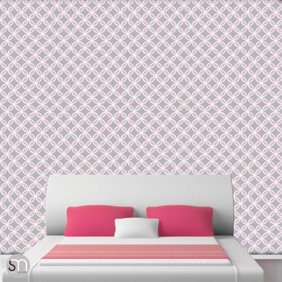 pink removable wallpaper,pink,wall,wallpaper,pattern,room