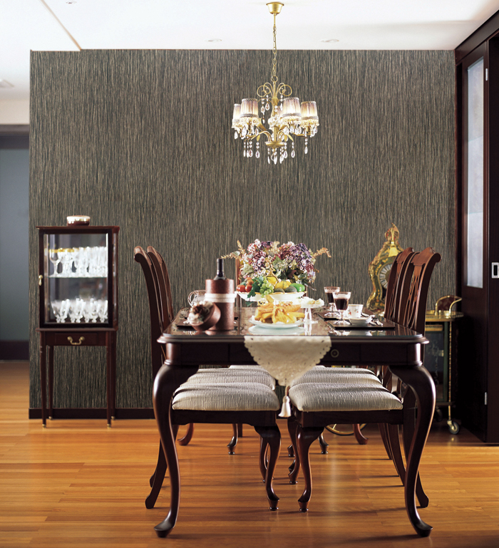 gold peel and stick wallpaper,dining room,room,furniture,interior