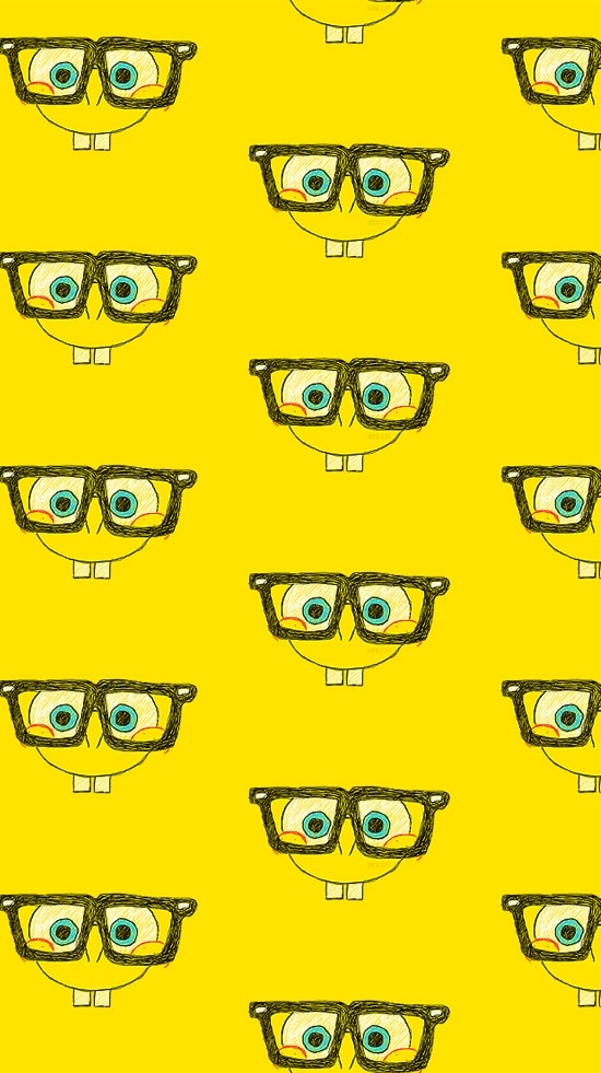 wallpaper kacamata,yellow,eyewear,facial expression,emoticon,smile