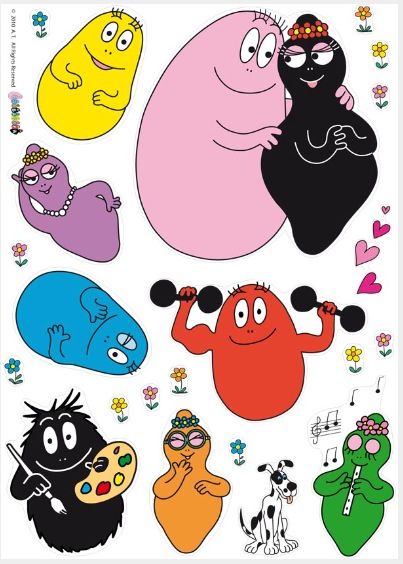 barbapapa wallpaper,cartoon,clip art,organism,illustration,graphics