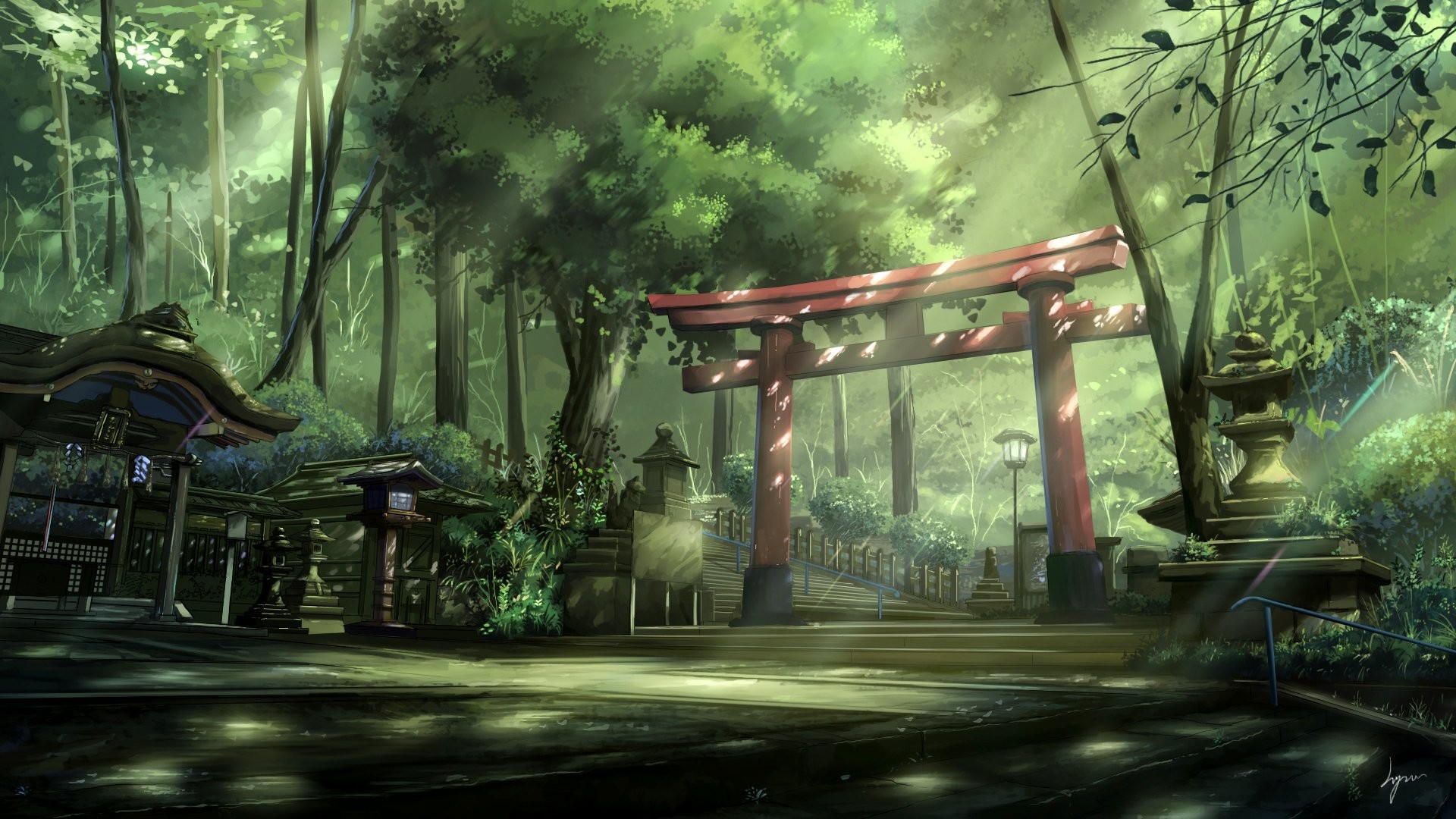 벽지 일본,액션 어드벤처 게임,자연,숲,cg 삽화,오래된 성장의 숲