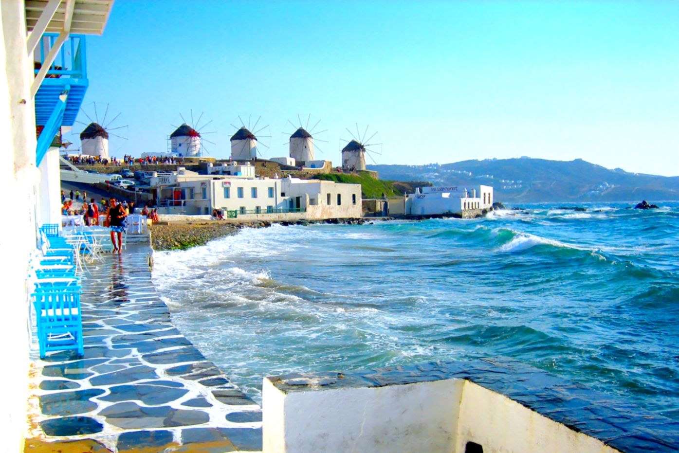 fond d'écran mykonos,propriété,mer,recours,océan,vacances