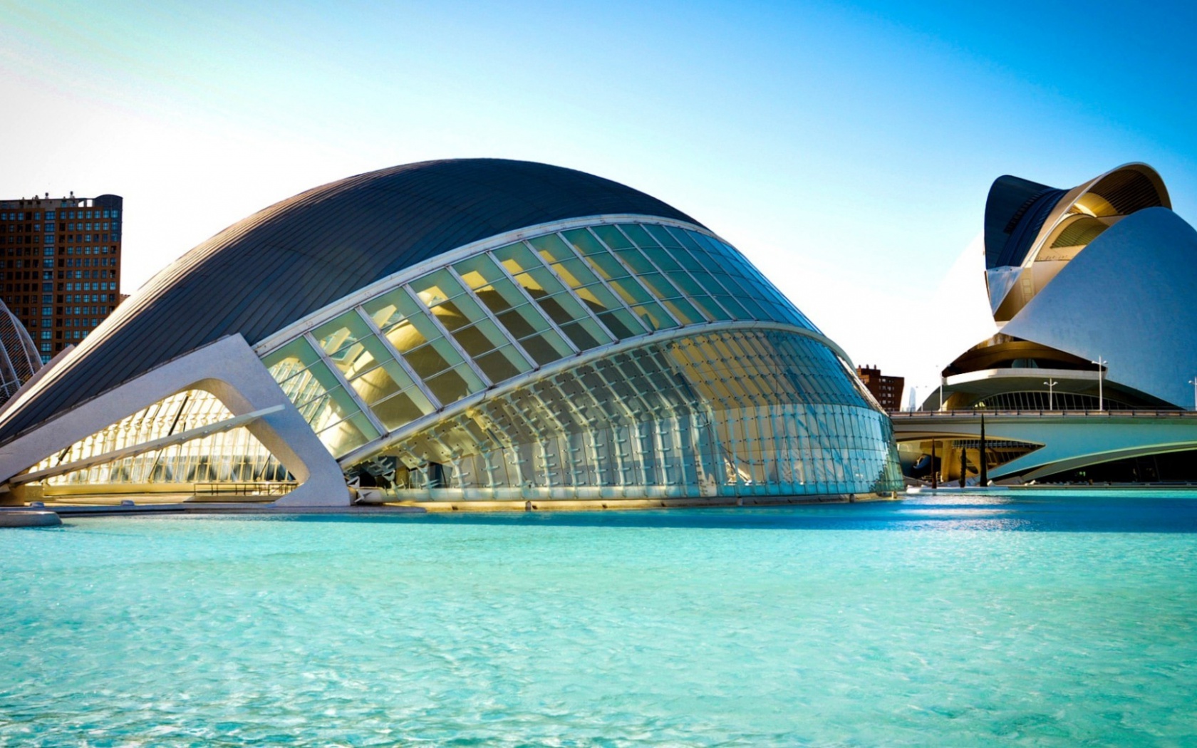 valencia wallpaper,architecture,landmark,building,opera house,sky