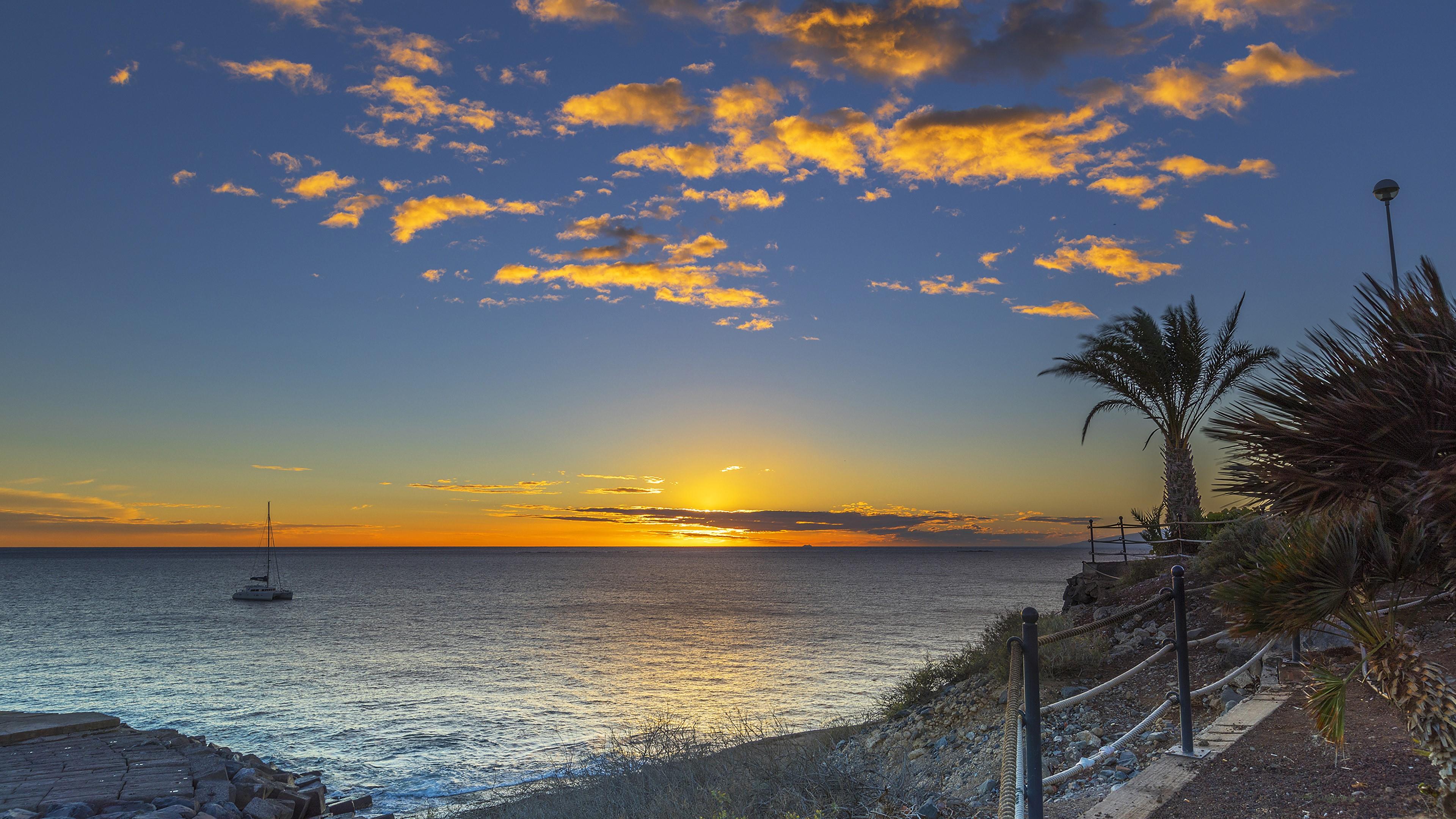 tenerife wallpaper,sky,body of water,horizon,sea,nature