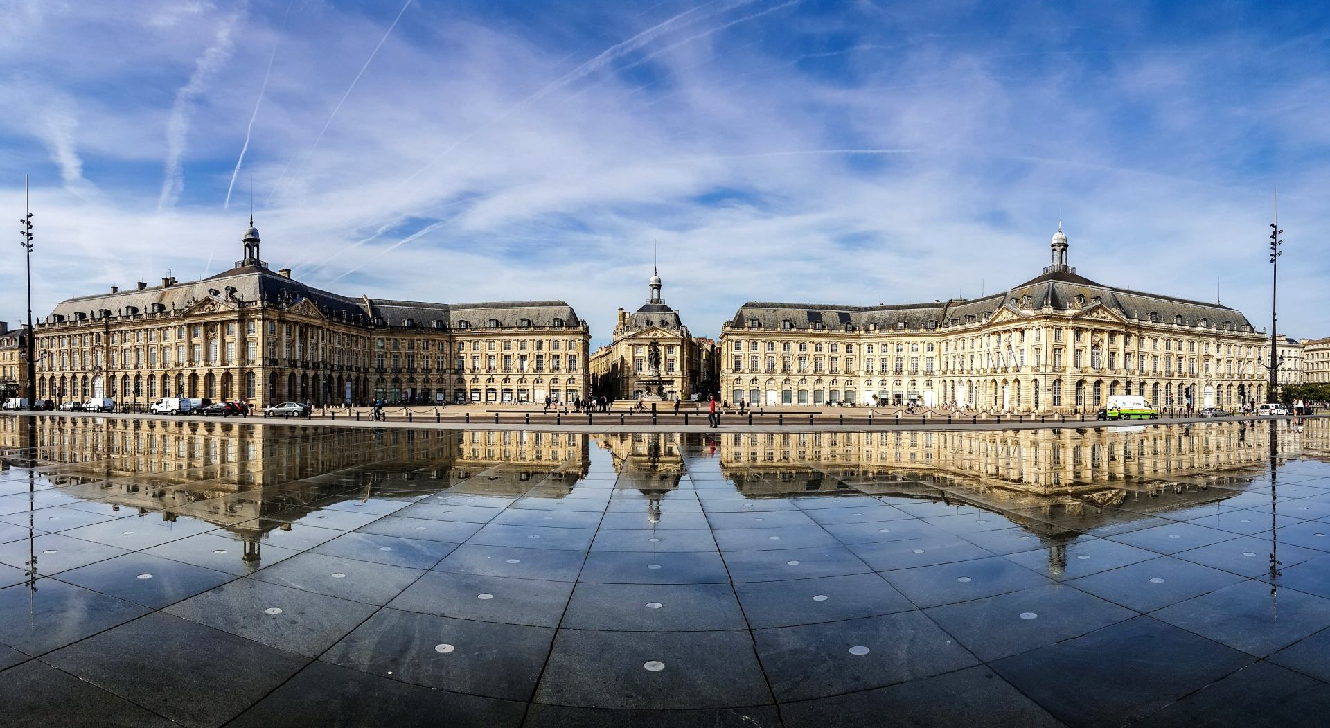 bordeaux wallpaper,reflection,sky,landmark,architecture,water