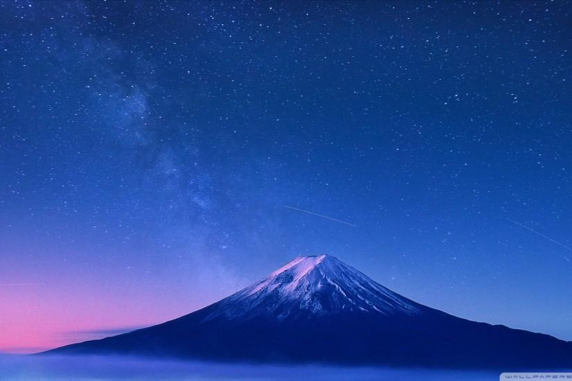 ウェイ壁紙,空,青い,成層火山,雰囲気,山