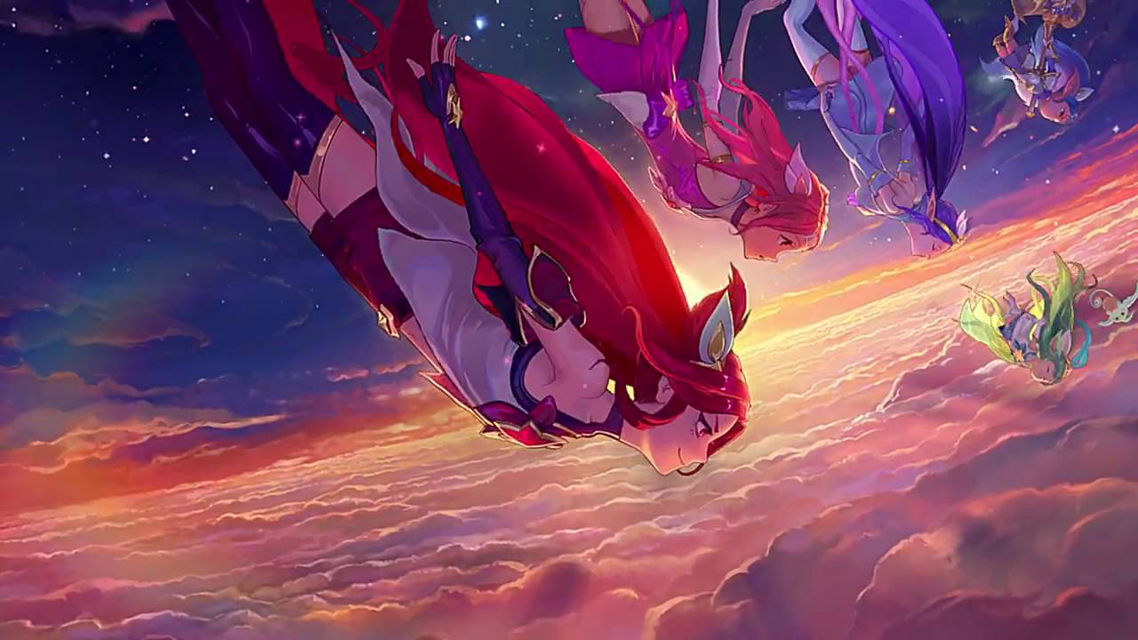 league of legends star guardian wallpaper,cg artwork,fictional character,dragon,illustration,magenta