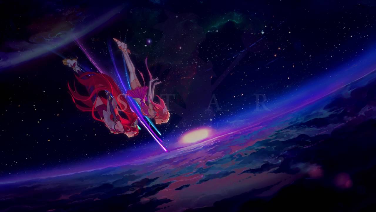 league of legends star guardian wallpaper,sky,atmosphere,space,outer space,graphic design