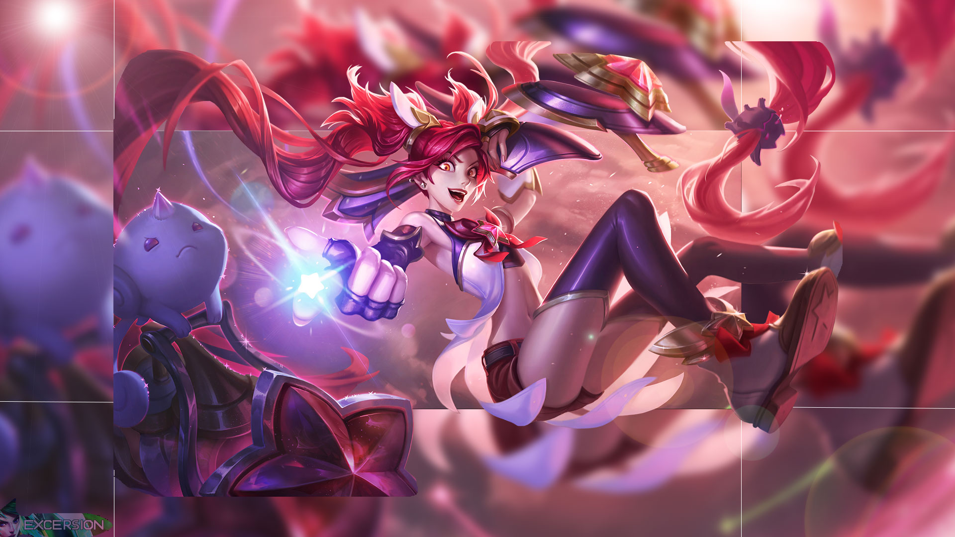 liga der legenden star guardian wallpaper,anime,cg kunstwerk,pflanze,erfundener charakter,grafikdesign